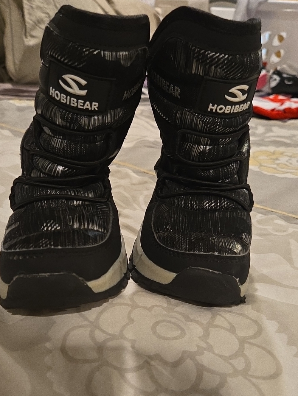 Hobibear Kids Black Winter Boots – Insulated Snow Boot